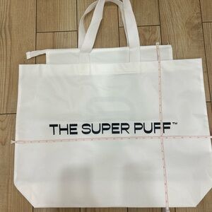 New Huge Super Puff White Tote Bag